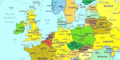 Karta Luksemburga i okolnih zemalja