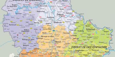 Luksemburg karta zemlje