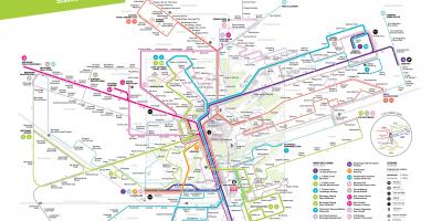 Luksemburg karta autobusnih linija