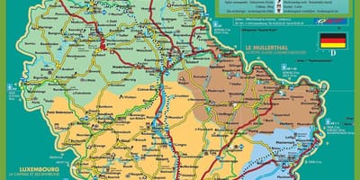 Grad Luksemburg turističku kartu