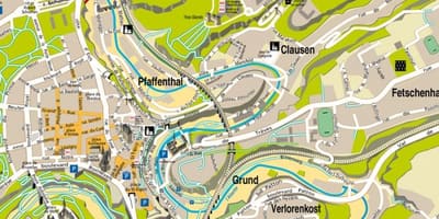 Karta Luksemburg ulica