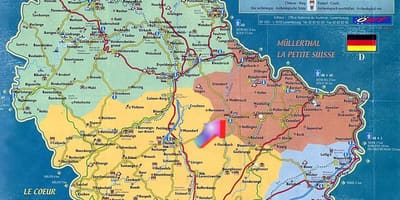 Karta Luksemburga znamenitosti kartica 