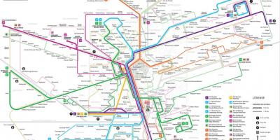 Karta Luksemburga metro