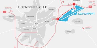 Karta zračna luka Luksemburg